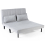 MORE4HOMES (2 Seater, Grey) HARPER 1 SEATER FOLDING CLIC CLAC FABRIC LIVING ROOM LOUNGE SOFA BED 3