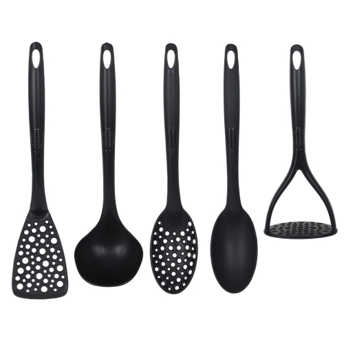 5PC Plastic Kitchen Tool Utensil Cutlery Set Cooking Spatula Spoon