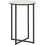 Seconique Dallas Round Side End Table Marble Effect and Black Metal Finish 2