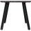 Seconique Quebec Wave Edge Dining Set 4 chairs Black Grain Grey Faux Leather 5