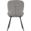 Seconique Quebec Wave Edge Dining Set 4 chairs Black Grain Grey Faux Leather 10