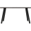 Seconique Quebec Wave Edge Dining Set 4 chairs Black Grain Grey Faux Leather 2