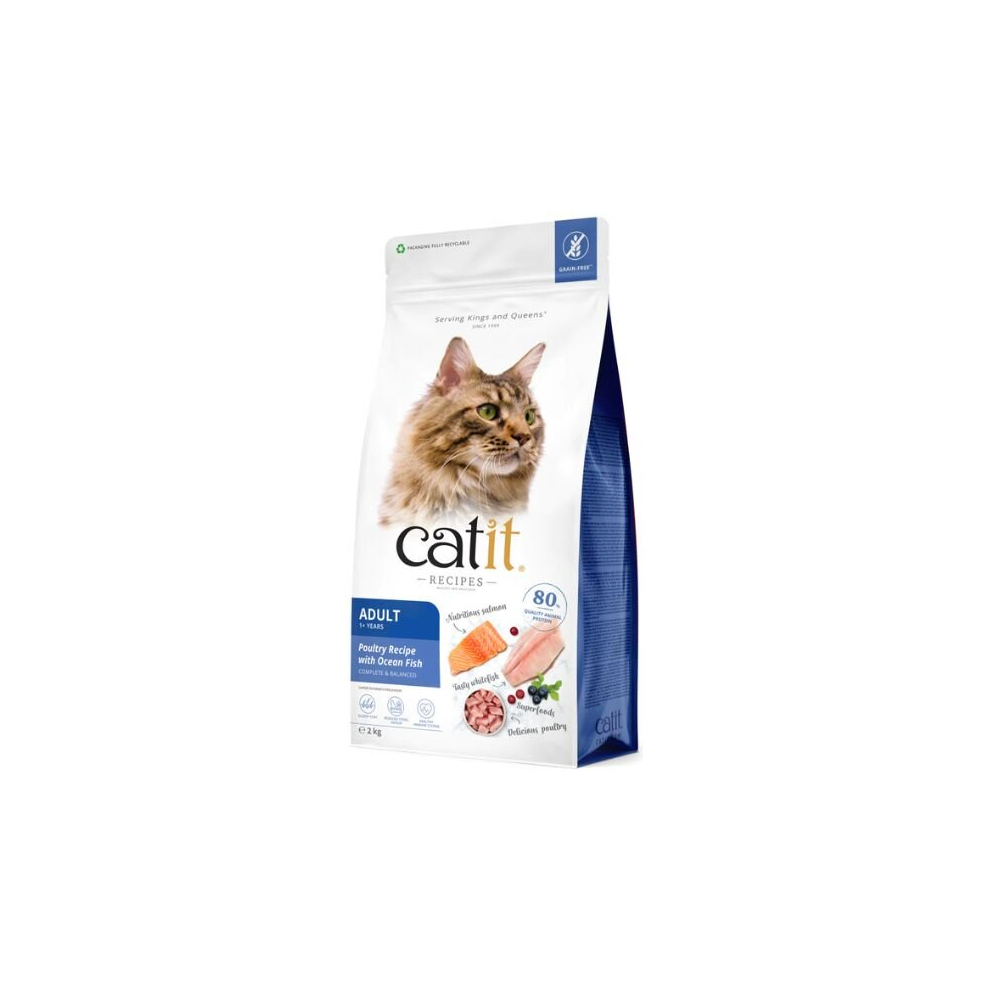 Recipes Adult Poultry With Ocean Fish Dry Cat Food 2kg