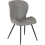 Seconique Quebec Wave Edge Dining Set 4 chairs Black Grain Grey Faux Leather 13