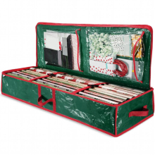 Christmas Wrapping Paper Storage Bag Holiday Decorations Gift Wrap Organizer