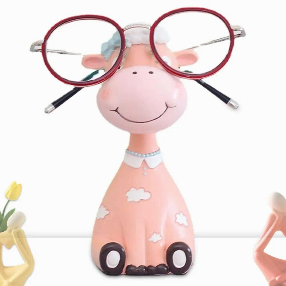Glasses Holder Resin Animal Shaped Glass Holder Reading Nightstand Eyeglass Retainer Christmas Birthday For Kids Mom