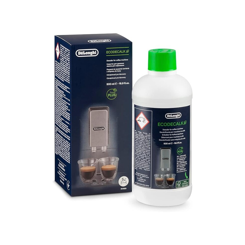 DeLonghi EcoDecalk Descaler for Coffee Machines DLSC500, 500ml