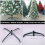 Artificial Christmas Tree Bracket Holder For Xmas Tree Durable Tree Base Stand 5