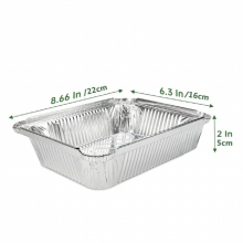 50pcs Disposable Aluminum Foil Tin Box Food Tray Container With christmas series Lid Fit for Takeout Packing Kitchen Cooking
