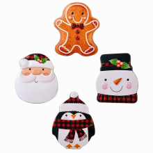 4 Pcs Cake Decorations Christmas Tin Box Candy Storage Holder Gift Jar Cookie Lid Tins