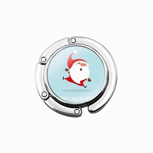 Gift Creative Cartoon Foldable Purse Hook for Womens Table Handbag Storage Folding Decor Table Hook Christmas Year