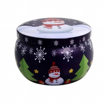 Empty Travel Christmas Aromatherapy Candle Jar Christmas Scented Candle Tin Jar Portable Travel Soy Wax Plant Candle