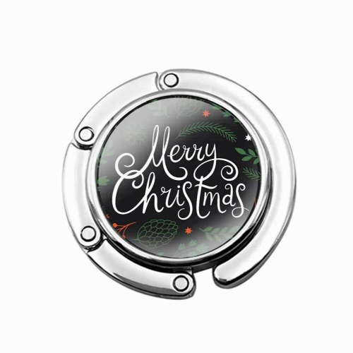 Foldable Purse Hook for Womens Table Handbag Storage Folding Decor Table Hook Year Merry Christmas