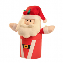 Christmas Candy Box Jar with Santa Claus/Snowman/Elk/Elf Decor Non-woven Cloth Chocolate Cookie Container Nice Gift