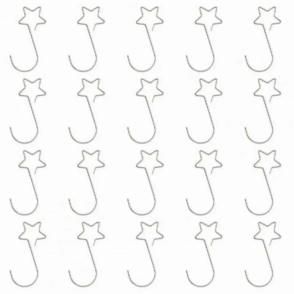 Durable Ornament Hook Star-shaped Christmas Ornament Hooks Versatile Hanging Decor for Holidays Tree for Christmas-image-OPC-PCYQTHK-NEW