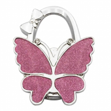 Portable Folding Butterfly Bag Hanger Table Handbag Hook Handbag Purse Holder Organizer Decoration Christmas