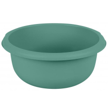 (3L-24cm-Green) Washing Up Bowl Round Plastic Small Large Basin