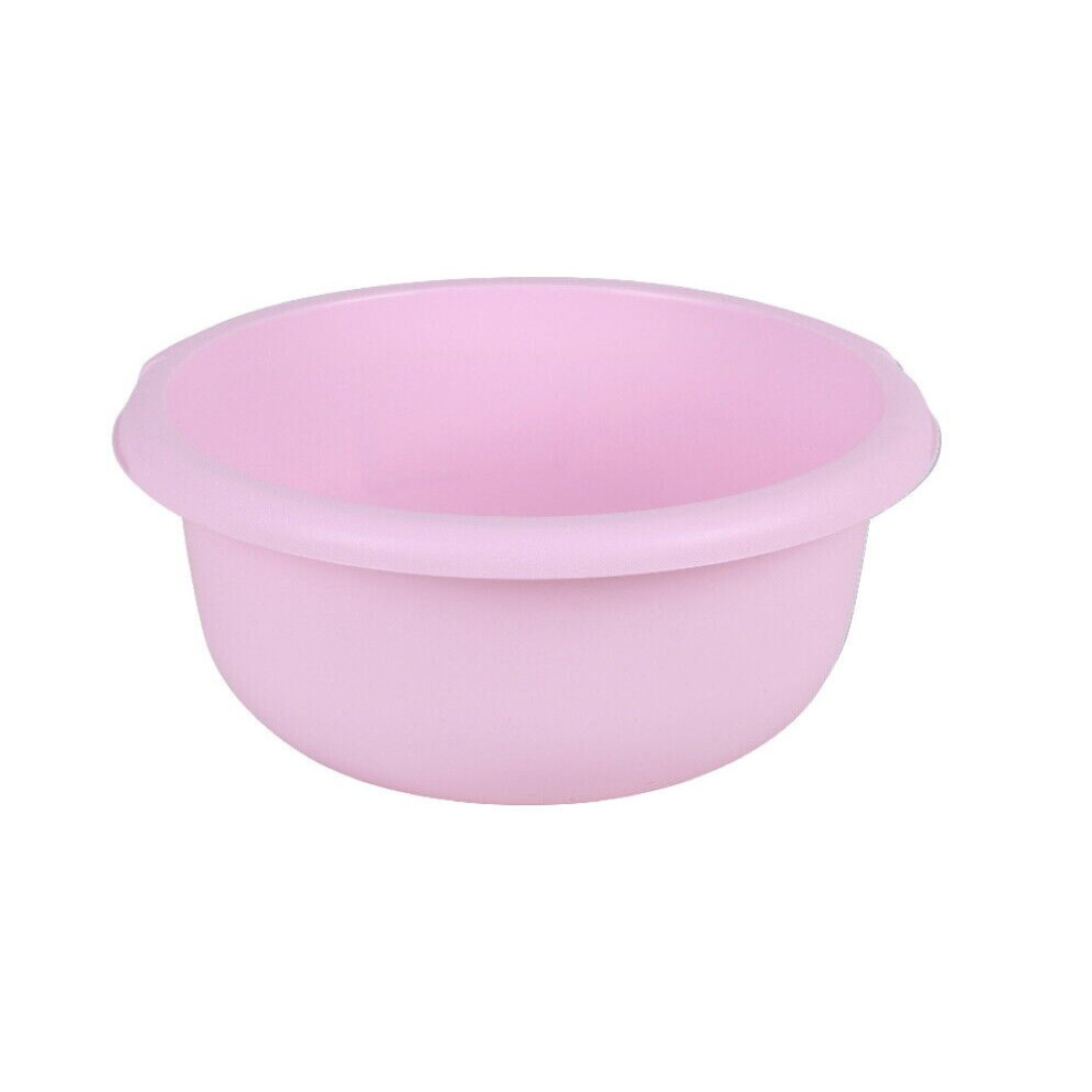 (15L-40cm-Pink) Washing Up Bowl Round Plastic Small Large Basin