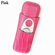Portable Leather Moisturizing Tube Case 2 Tube Cigar Holder Mini Humidor Travel Box Portable Cigar Accessory Christmas Gift