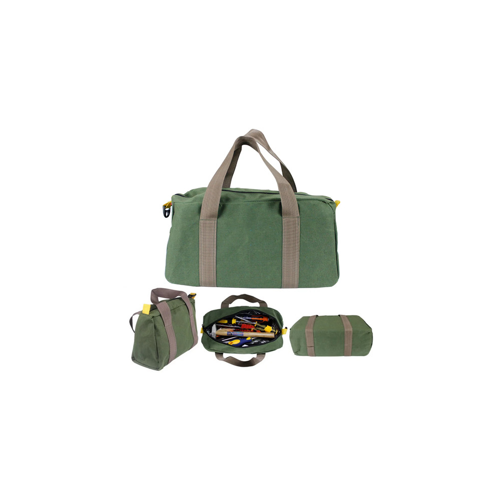 (16inch) Canvas Wide Mouth Heavy Duty High Capacity Tool Bag