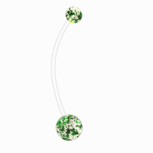 1pcs Pregnancy Sport Maternity Flexible Bioplast Belly Navel Button Ring Retainer 14G 38mm Navel Piercing