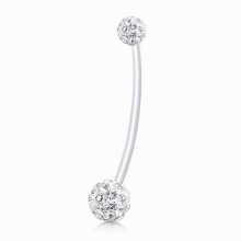 Pregnancy Belly Button Rings Long Bar 38mm Sport Maternity Flexible Bioplast Clear Navel Belly Rings Piercing Retainer
