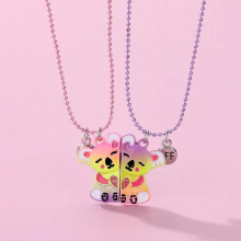 Luoluo&baby 2Pcs/Set Magnetic Koala Bear Pendant BFF Necklace Friendship Childrens Jewelry Gift for Girls