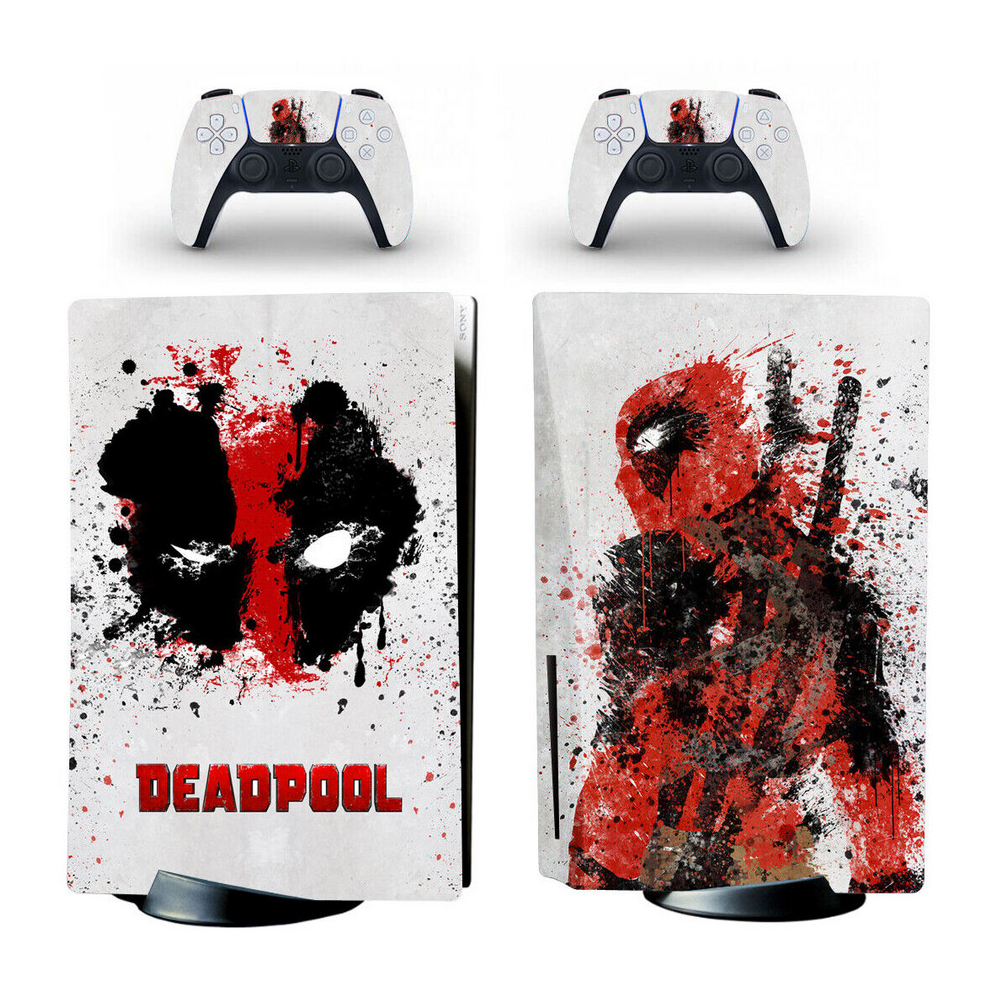 PS5 Standard Disc Console Control Skin Sticker Decals Deadpool DP Super Hero