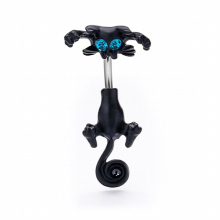 Style Navel Ring High 316L Surgical Steel Piercing Belly Button Rings Retro Cat Navel Piercing Sex Body Jewelry