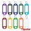 10pcs/Set Classic Tags Labels Key Chains Reusable Plastic Baggage Luggage Tags With Split Ring Label Window For Diy Name Number 2