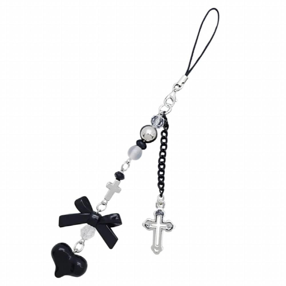 Goth Y2k Phone Charm Pendant Kawaii-Key Chain For Bag Accessory Women Guitar Strap Lanyard Beaded Keychain Pendant Multicoloured 885677692686