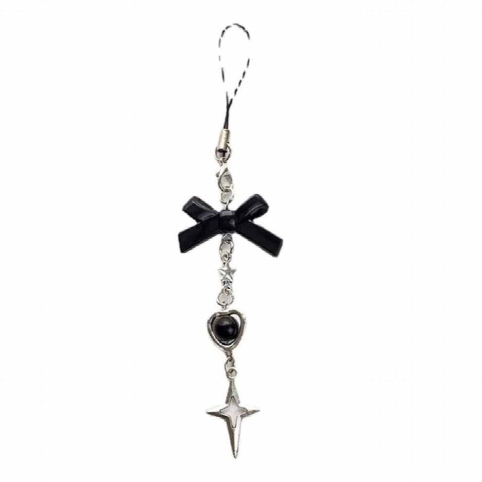 Phone Charm Strap Y2k Keychain Kawaii-Cute Pendant Jewelry Keyring Lanyard String Cross-Bow Beaded Chain For Women Girl Multicoloured 885677693959