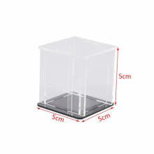 1pc Acrylic Display Case Self-assembly Clear Cube Box UV Dustproof Toy Protection Not Including Other Items Grownups