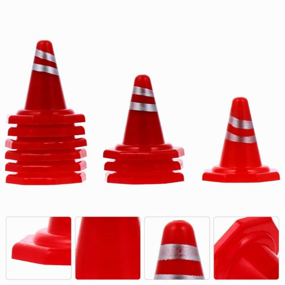 Cones Traffic Road Mini Cone Roadblocksigns Sign Safety Construction Kids Parkingtoys Simulation Training Small Orange 885677717150