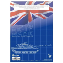 galaxy D35021 1/35 CHIEFTAIN Mk10 DIE-CUT FLEXIBLE MASK&IMPROVE APPEARANCE