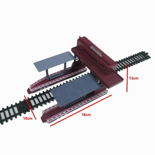 HO Scale Plastic Model Train Station Railroad Layout General Train Accessories Scene Game Model Essential Materials 2