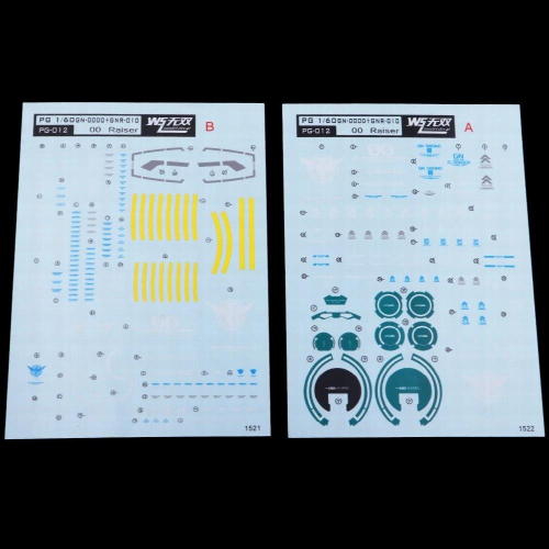 1 Set Model Decals Water Slide Sticker For PG 1/60 Model Tools Parts 1
