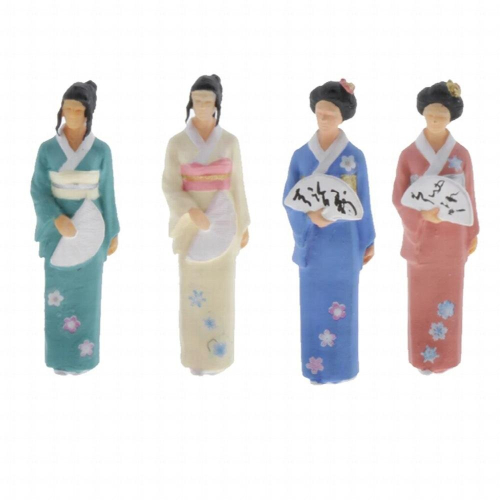 1:64 Japanese Lady Characters Mini People Scenario for Sand Table 1