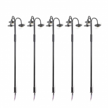 5 Pcs 1: 100 Lamps Model Heads Light Layout Model Garden Layout Model Building Decoration