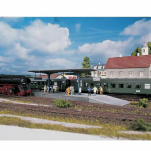 1:87 HO ratio 61821 waiting booth platform Urban building Building of train sand table