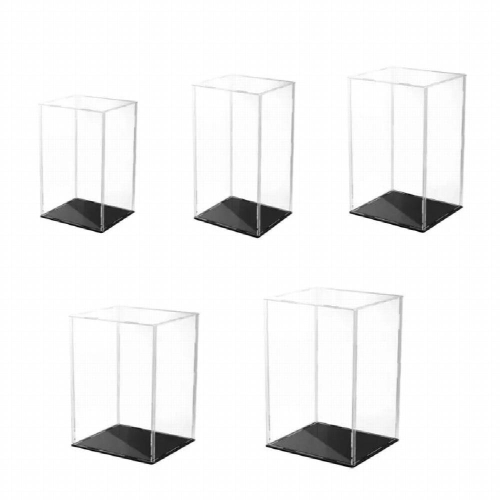 Clear Acrylic Display Case Base Dustproof Protection Model Toy Show Box 2