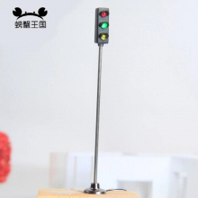 5pcs Model Railway 3-Light Block Signals HO Scale LED Model Traffic Signal Lights Street Railway Layout Accessories