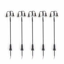 5 Pcs 1: 87 Lamps Model Heads Light Layout Model Garden Layout Model Building Decoration Landscape Accessory