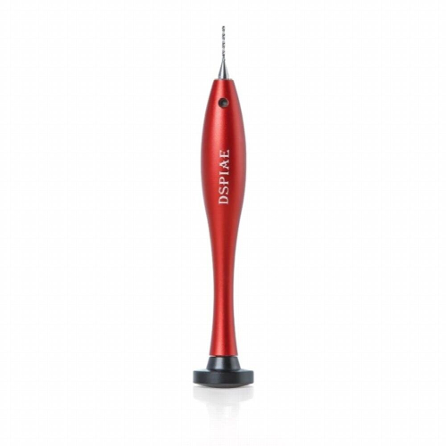 DSPIAE AT-HD Multi-function Hand Tool with Metal Hand Drill 0.3~1.2mm Tool Set Craft Tools Accessory 10Pcs For making Red 2