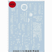 1/16 Scale Decal for Ferdinand Tank Model 63928