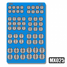 Nozzle detail etching sheet foldable MX025-030