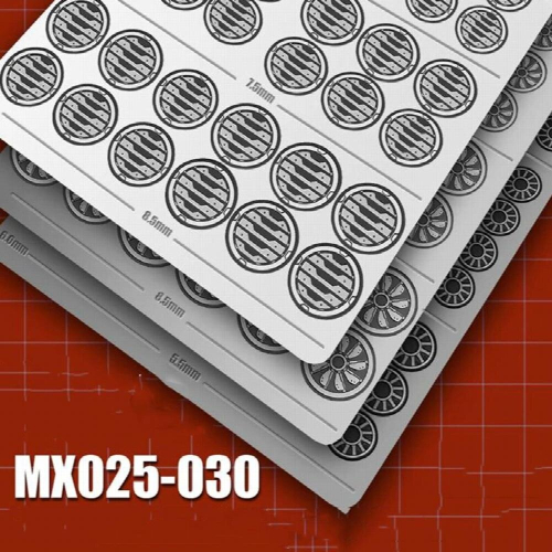 Nozzle detail etching sheet foldable MX025-030 1
