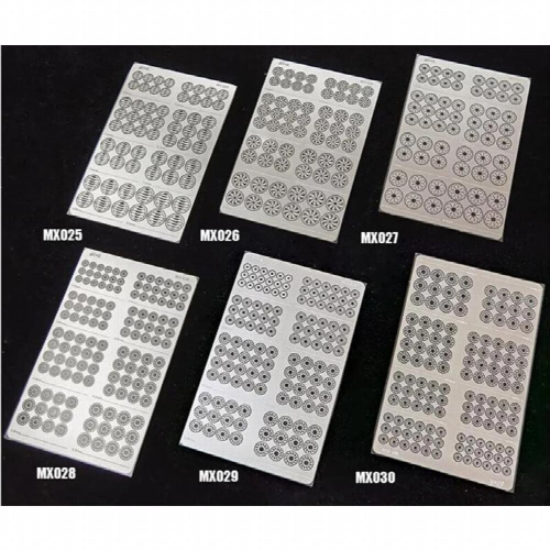 Nozzle detail etching sheet foldable MX025-030 2