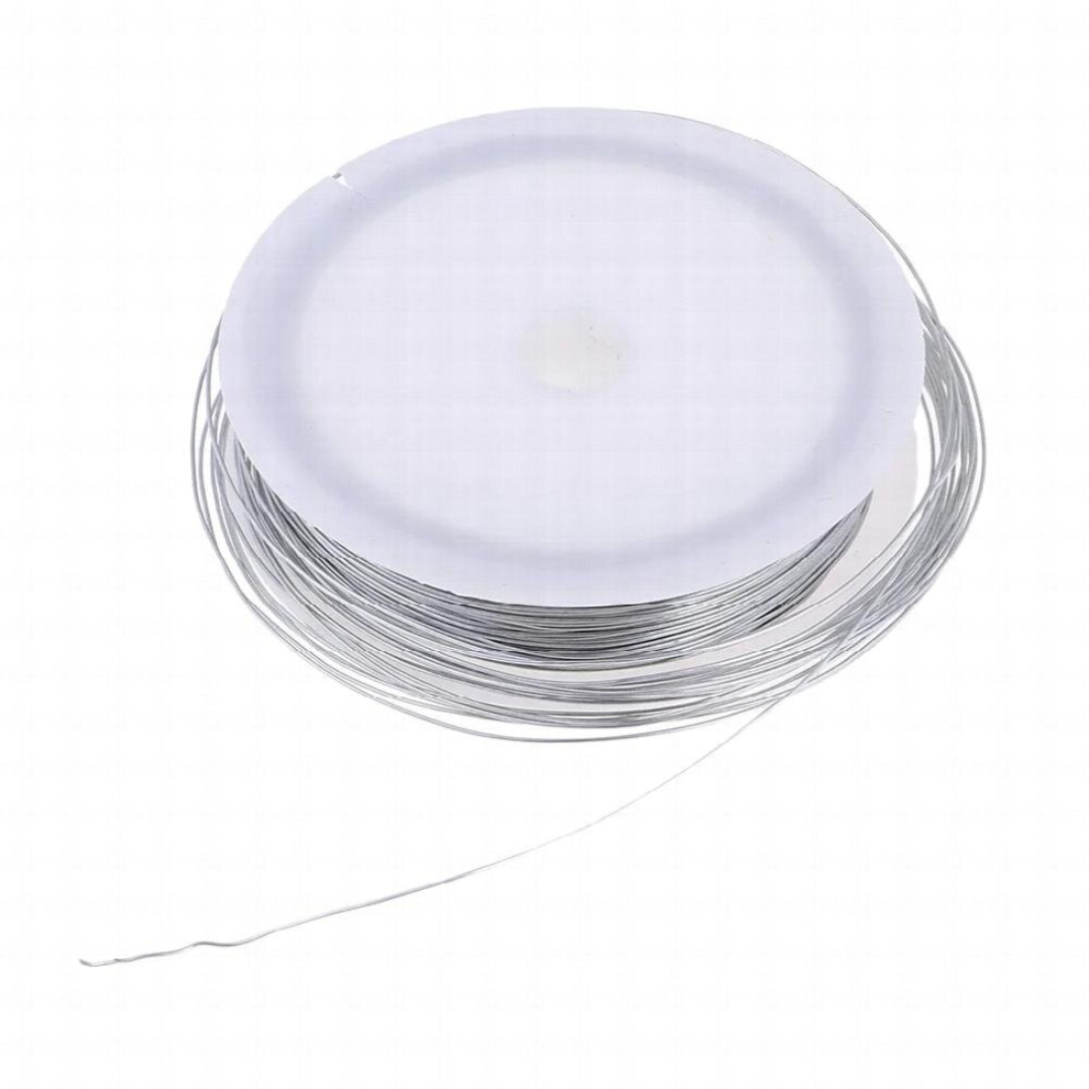 Silver Thin Iron Wire For Model Making Crafts Soft Wire Coil 40M 885677752106