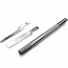 Stainless Steel Model Saw Mini Hand Saw Thin Blade Band 2 pcs Saw Blade